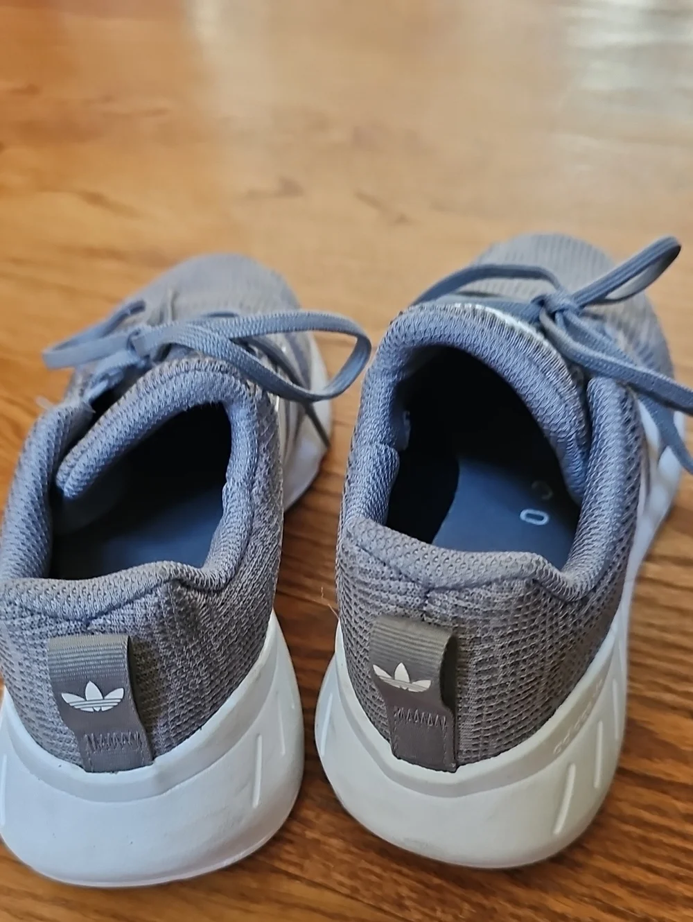 Adidas Kids Grey Knit Runner Shoes